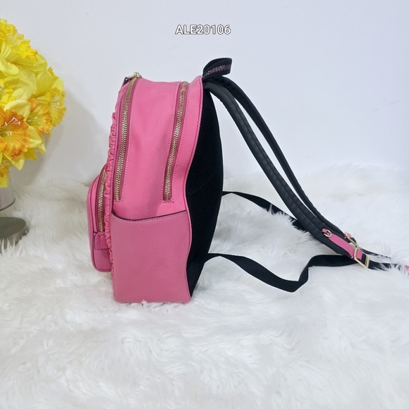 Coach Pink Women's Court Backpack With Ruching C4094 - Picture 6 of 17
